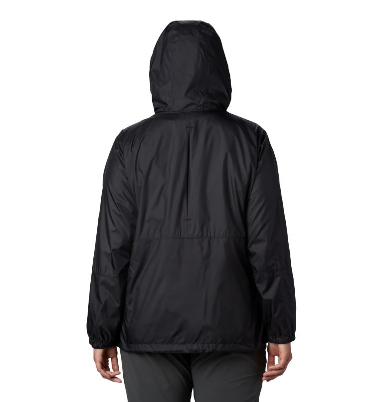 Columbia Flash Forward Windbreaker Jakke Dame Svarte | Plus Size 82451V